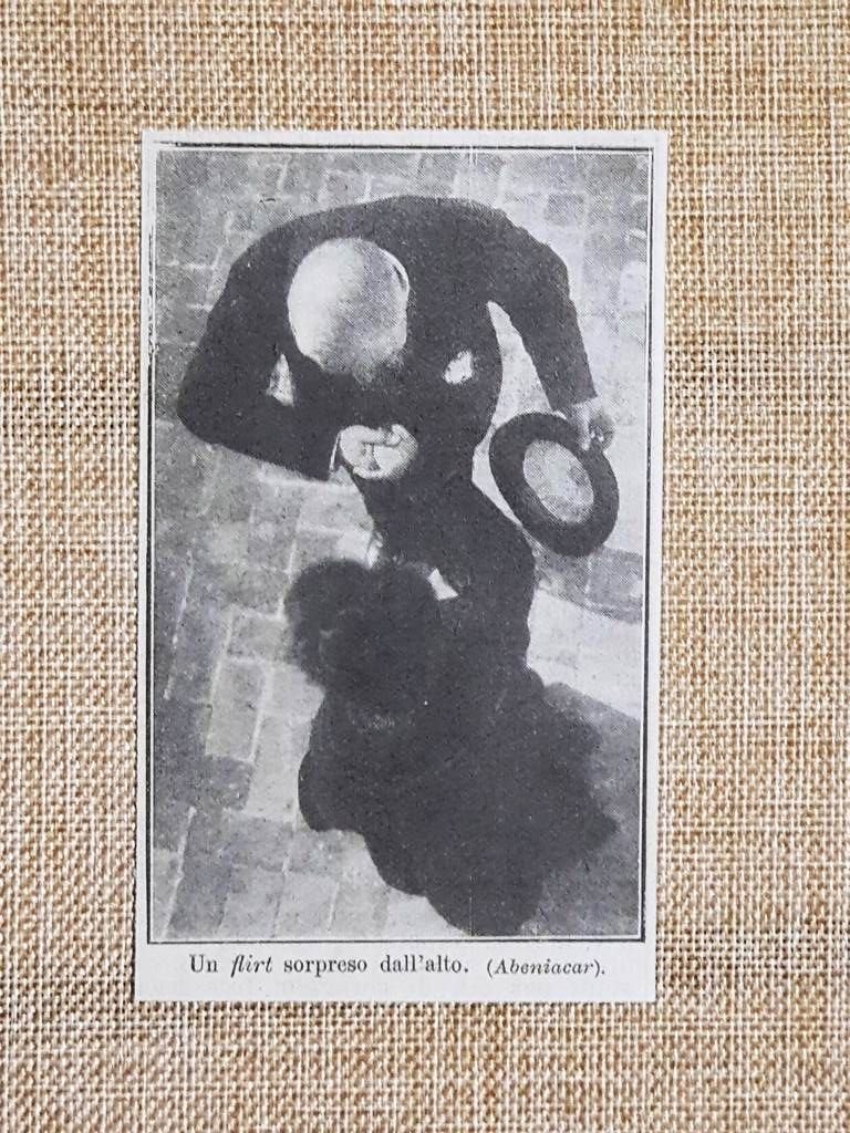 Un flirt sorpreso dall'alto Stampa di una foto di Abeniacar …