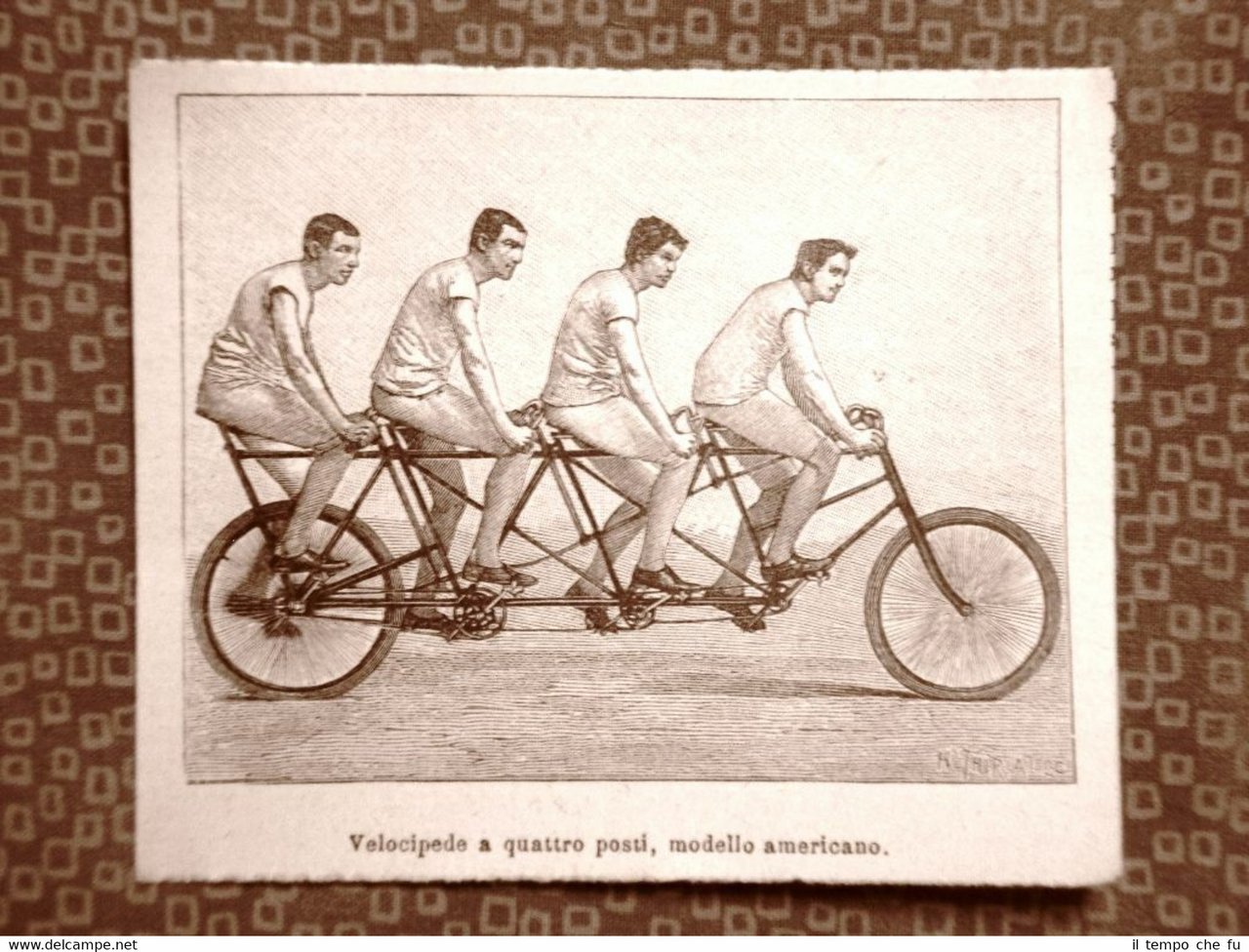 Un velocipede a 4 posti nel 1894 Storia della bicicletta …