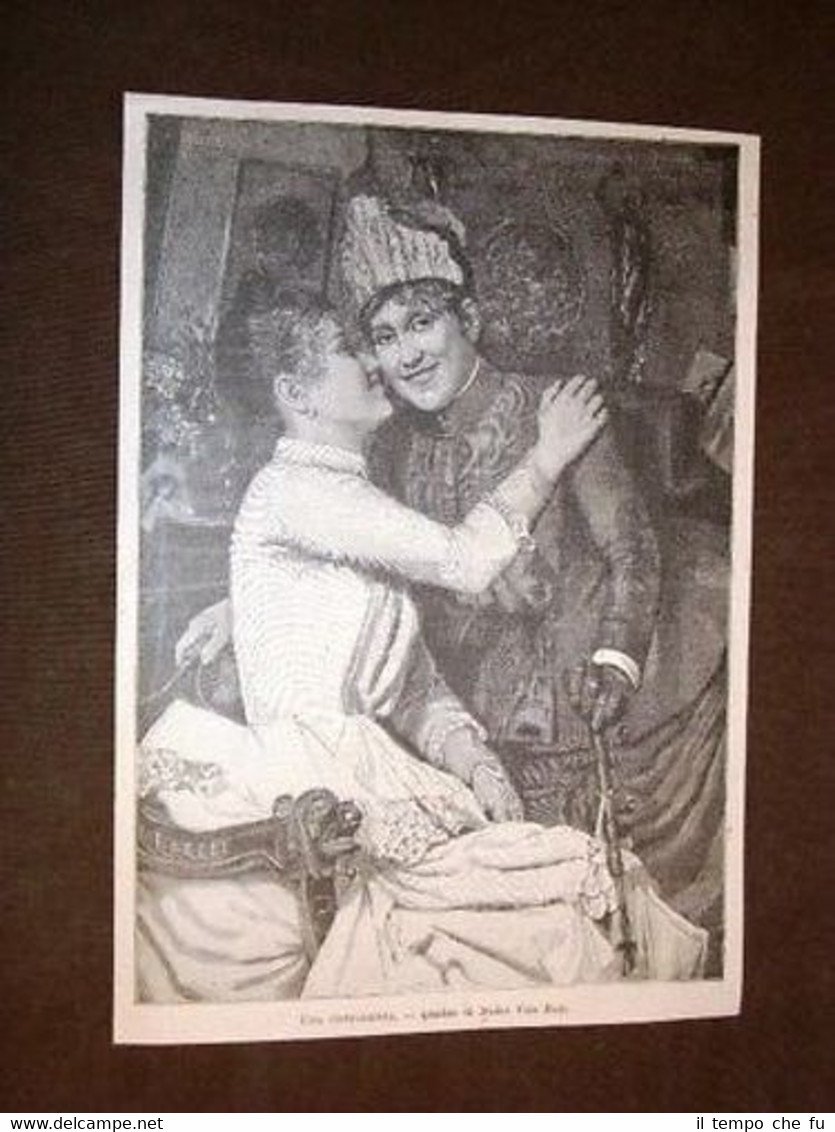 Una confidenza Quadro di Nunes Vais Italo