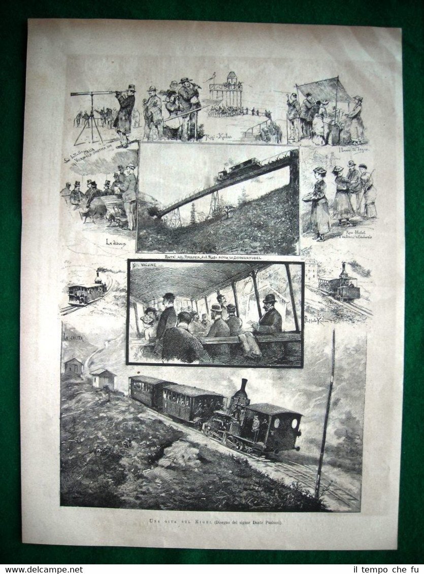 Una gita sul Righi nel 1882