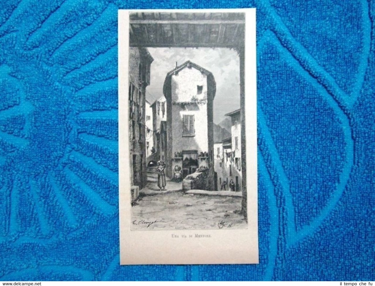 Una via di Mentone 1882