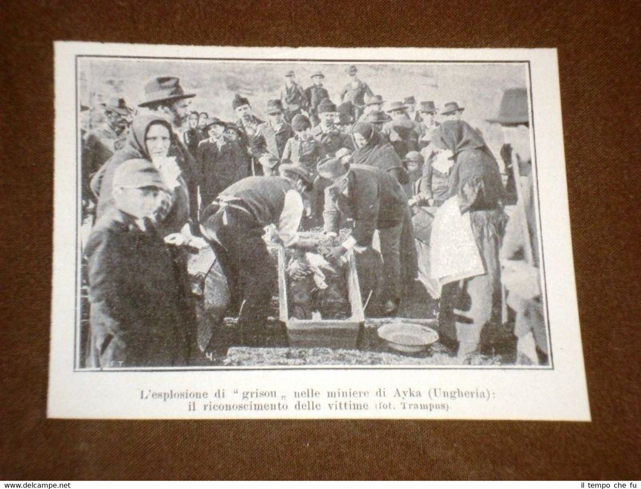 Ungheria nel 1909 Esplosione di Grisou Miniere di Ayka Riconoscimento …