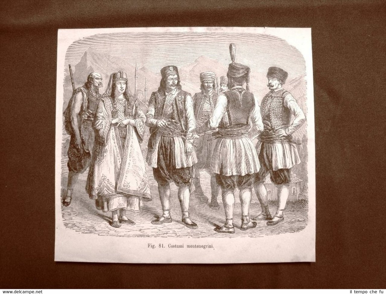 Uomini e donna montenegrini in abito tipico nel 1883 Montenegro …