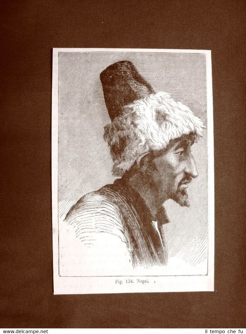 Uomo Nogai nel 1883 Mongoli Caucasici Caucaso Moda costume | Immagine principale