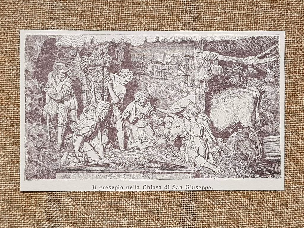 Urbino nell'800 Il presepio nella Chiesa di San Giuseppe Marche