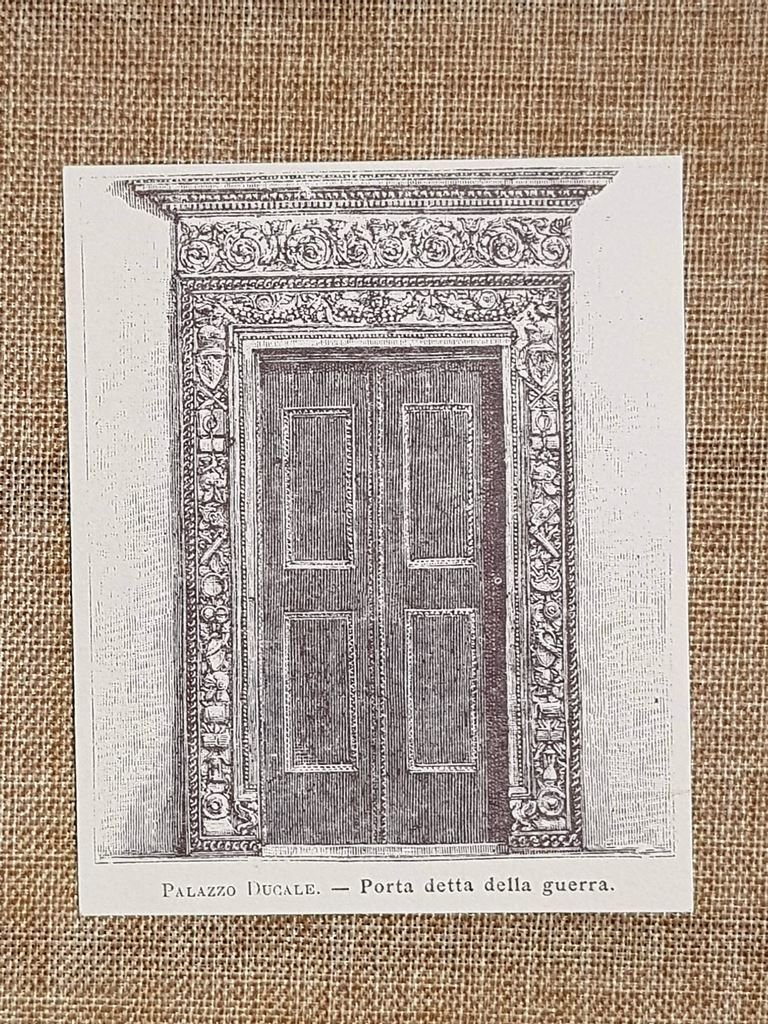 Urbino nell'800 Palazzo Ducale Porta detta della guerra Marche