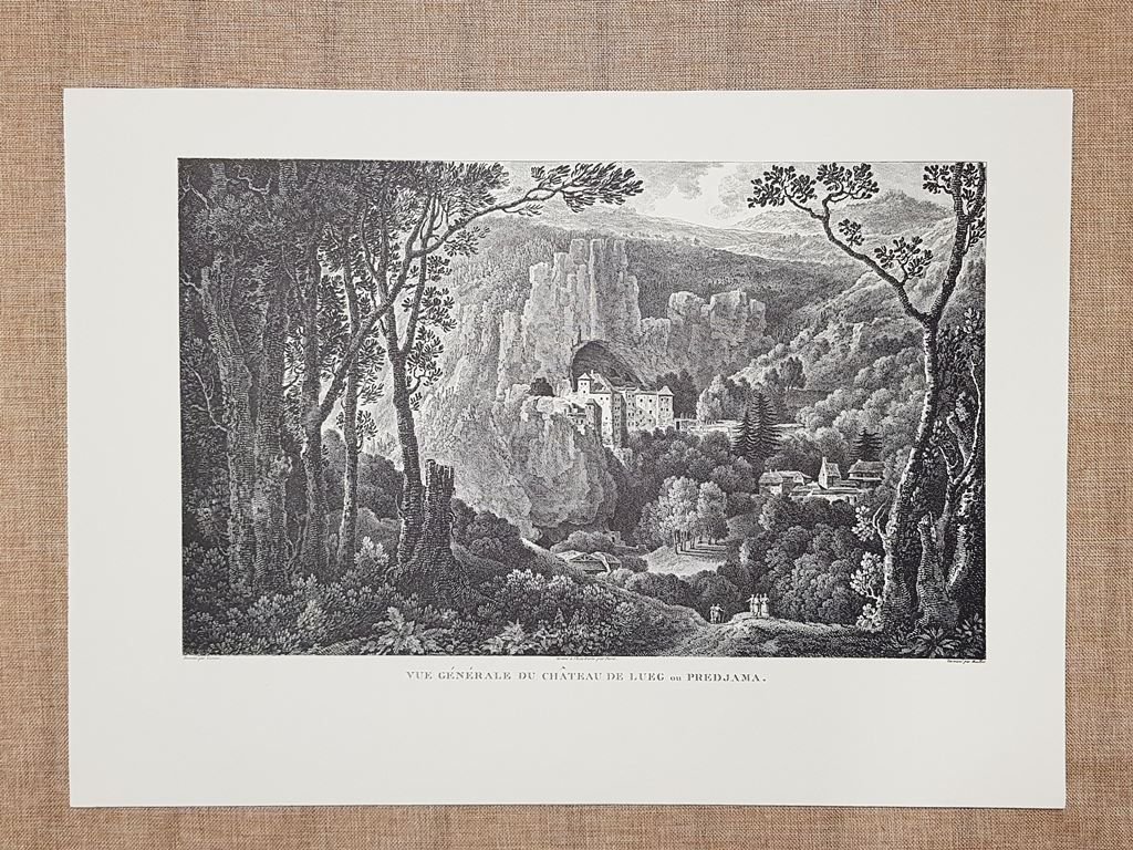 Veduta del Castel Lueghi o Grad Predjama Slovenia Anno 1802 … | Immagine principale