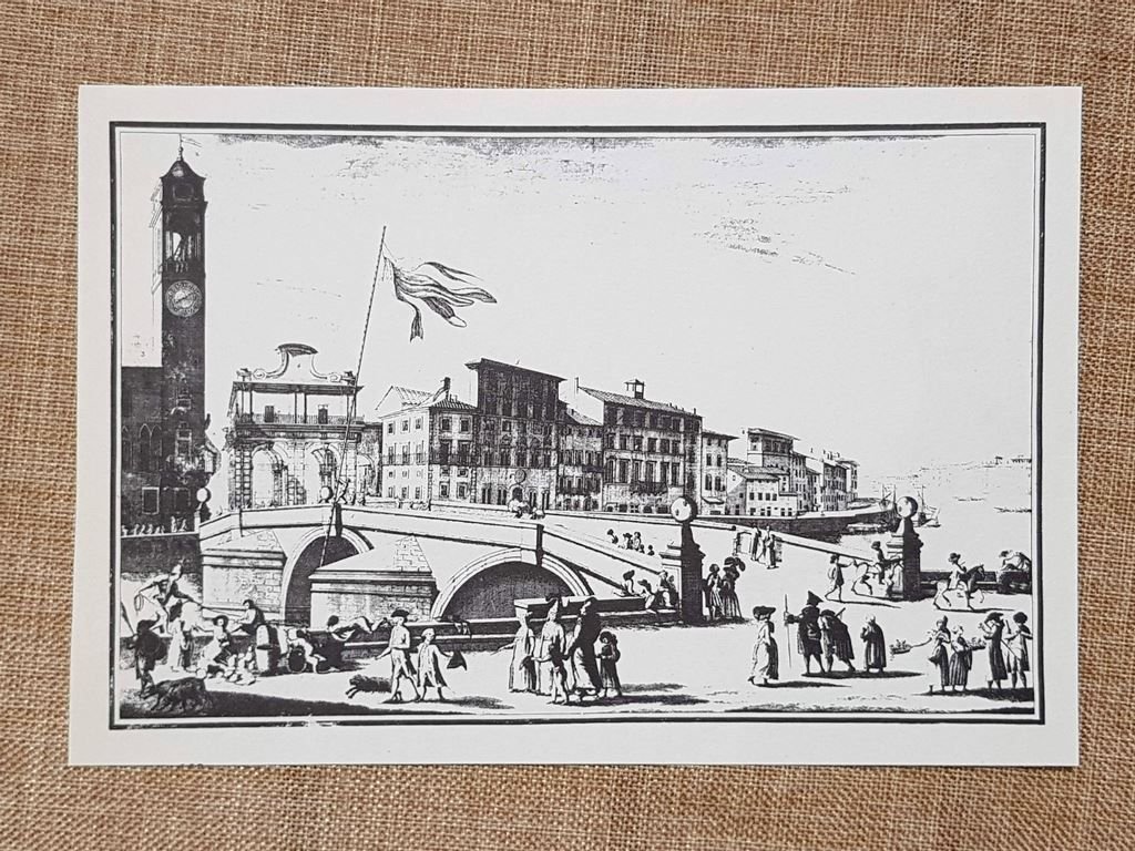 Veduta del Ponte di Mezzo a Pisa - Vener D. …
