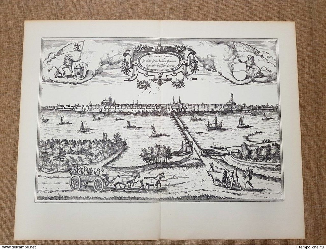Veduta dell'Urbs Campensis o Kampen Georg Braun e Frans Hogenberg …