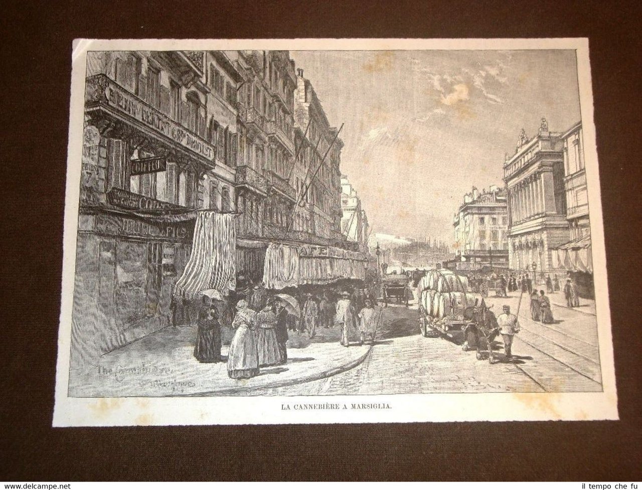 Veduta della Cannebière e del Porto a Marsiglia del 1892 …