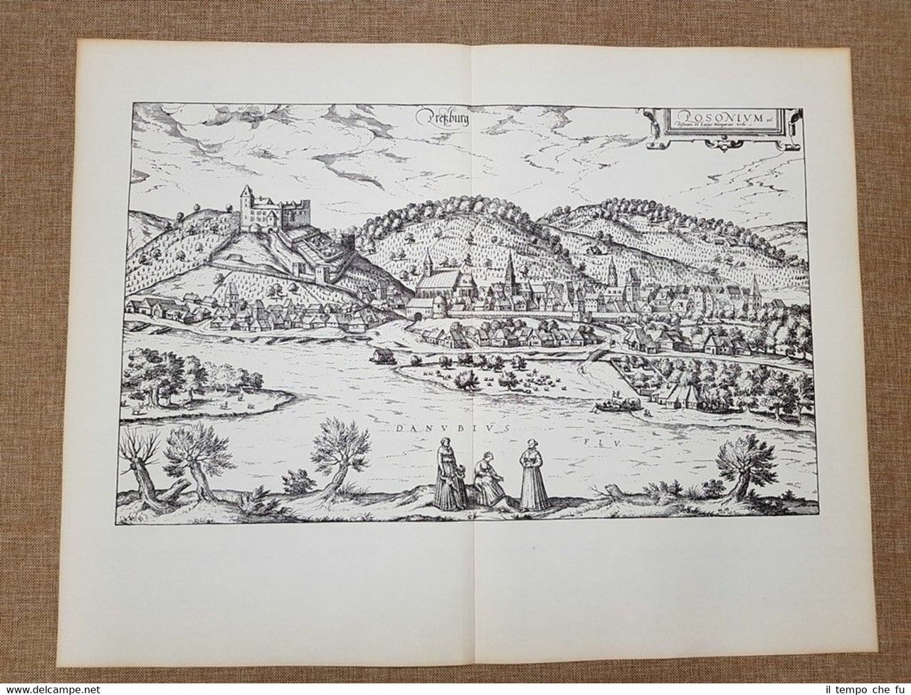 Veduta della città di Bratislava o Presburg Anno 1593 Braun … | Immagine principale