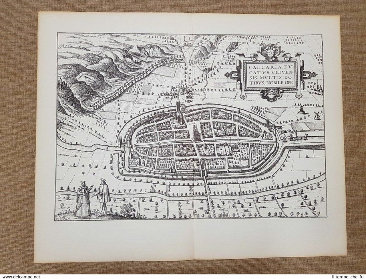 Veduta della città di Kalkar Germania Anno 1597 Braun e … | Immagine principale