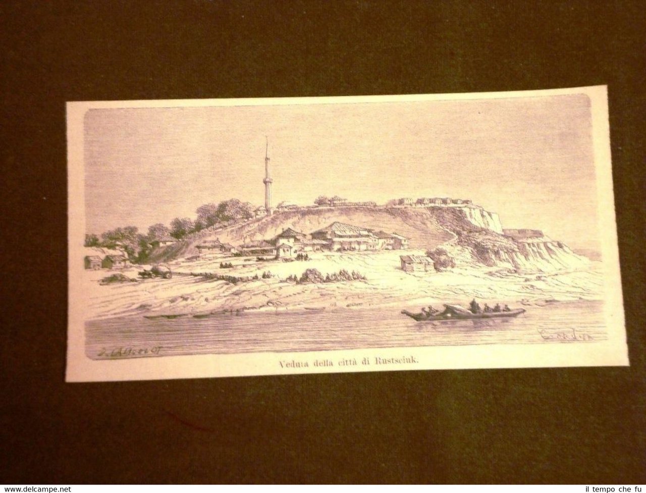 Veduta della città di Rustsciuk nel 1886