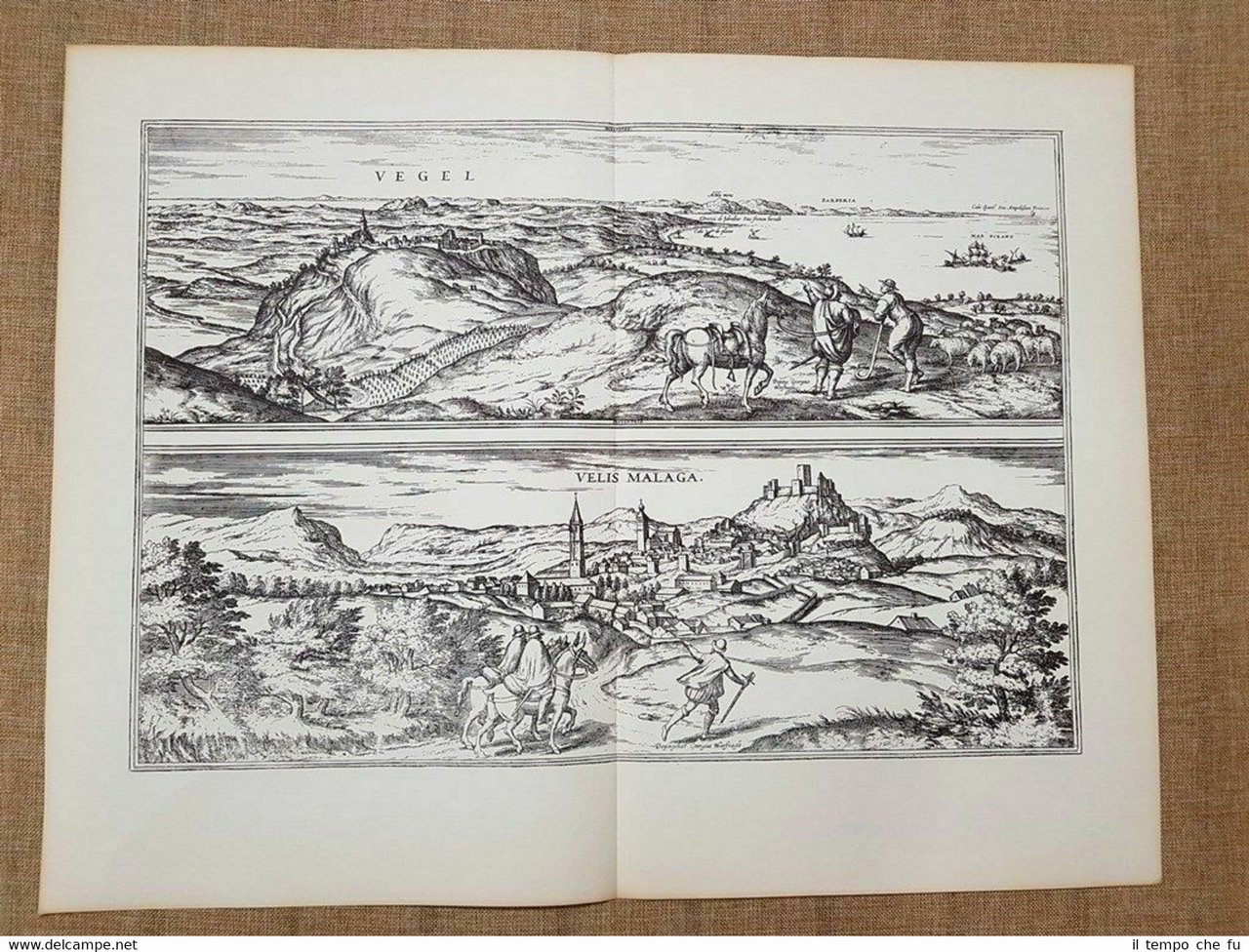 Veduta della città di Vegel e Malaga Spagna Anno 1610 … | Immagine principale