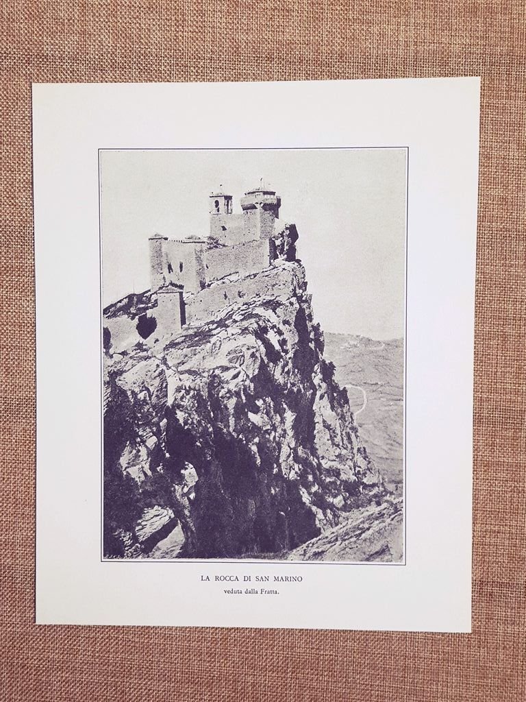 Veduta della Rocca di San Marino nel 1911 Stampa del …