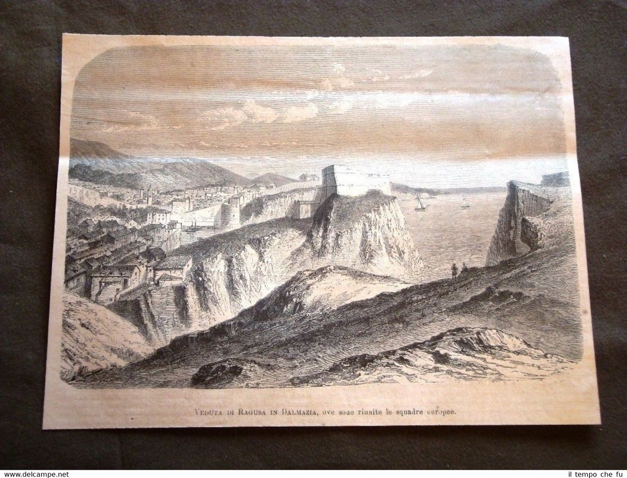 Veduta di Ragusa in Dalmazia nel 1880