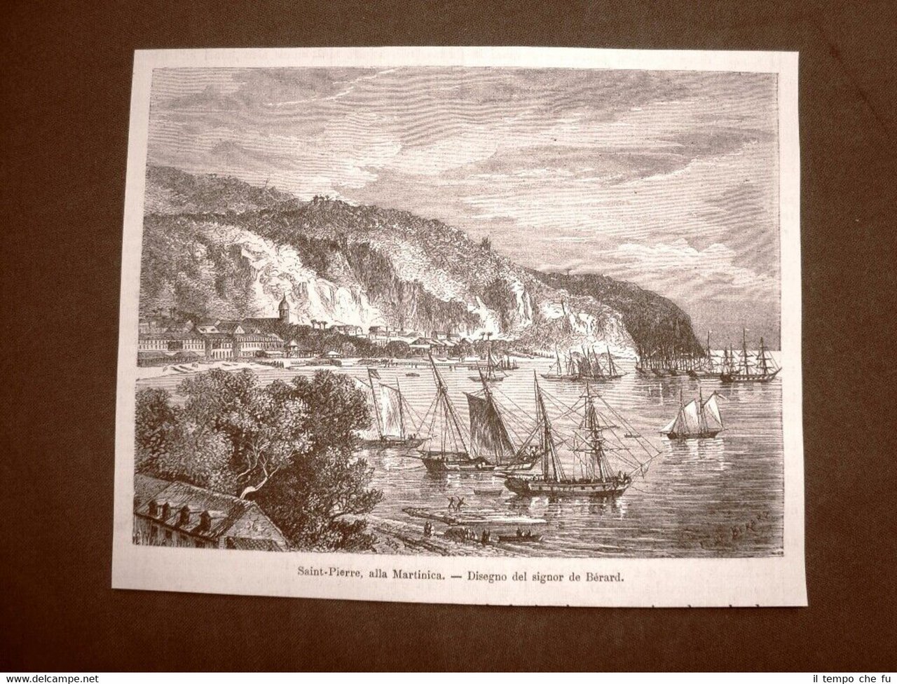 Veduta di Saint-Pierre del 1863 Martinica