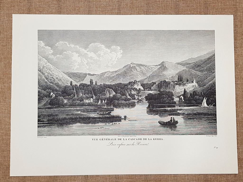 Veduta generale delle Cascate di Kerka o Krka Croazia Anno …