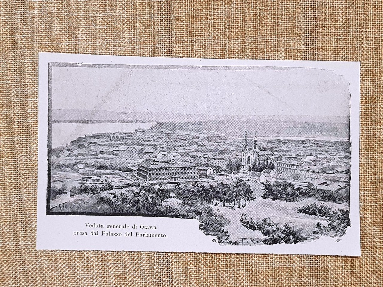 Veduta generale di Ottawa nel 1899 Dalla Collina del Parlamento …
