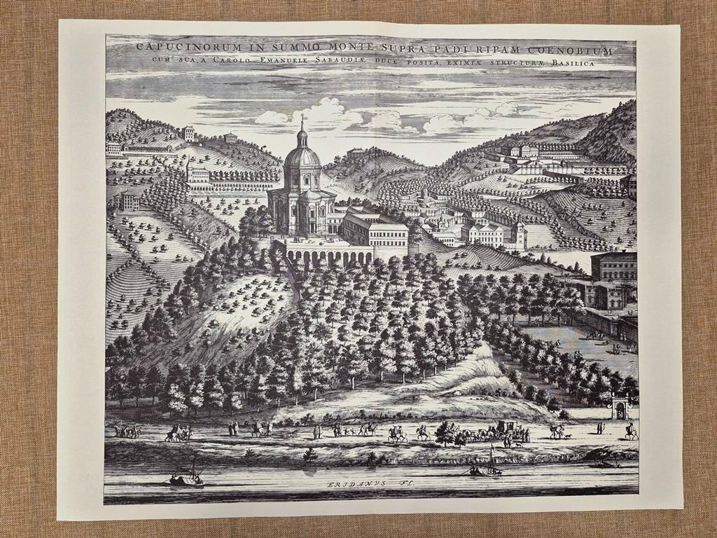 Veduta Monte dei Cappuccini di Torino Vitozzi Borgonio per Blaeu … | Immagine principale