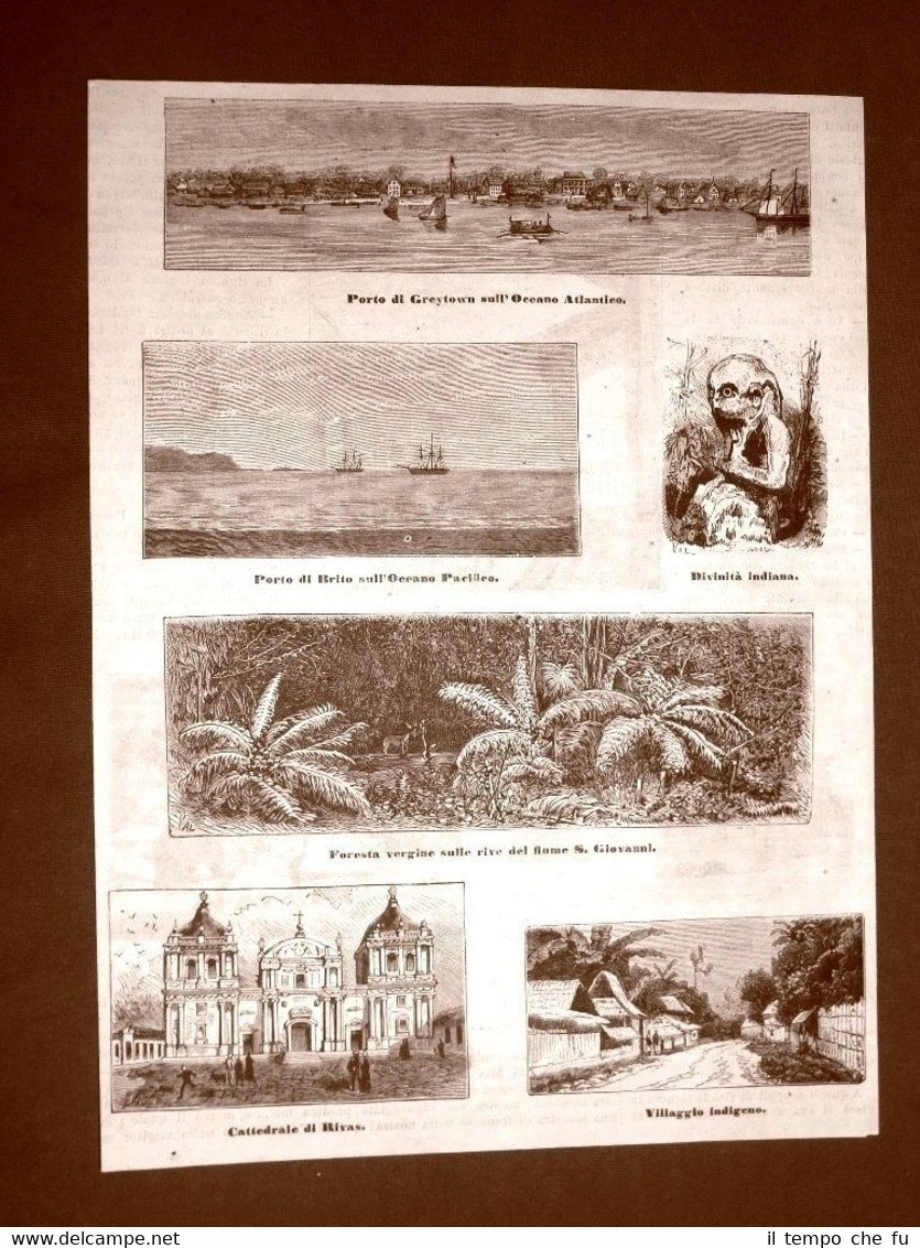 Vedute del 1879 Greytown Brito Fiume San Giovanni Rivas Divinità … | Immagine principale