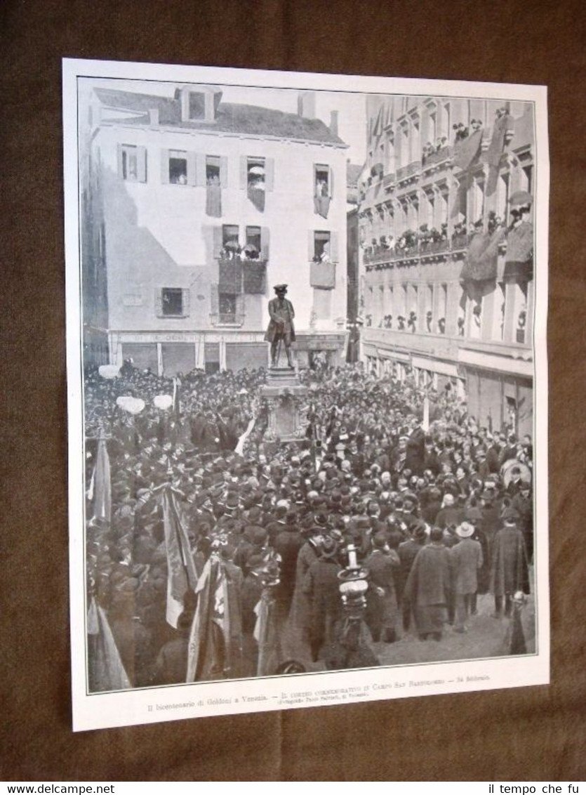 Venezia 24 febbraio 1907 Per i 200 anni di Goldoni …