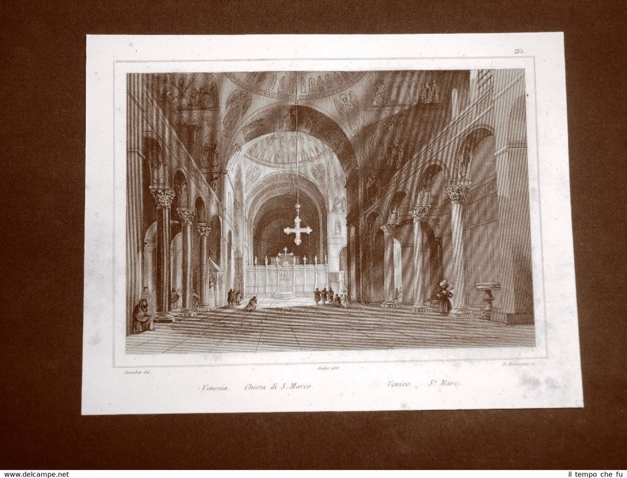 Venezia Chiesa di San Marco Incisione su rame all'acquaforte del … | Immagine principale