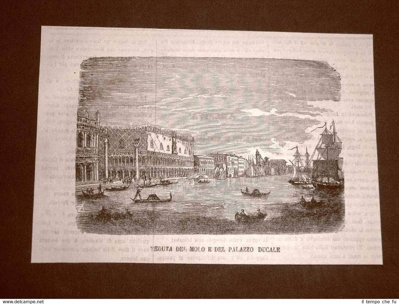 Venezia nel 1865 Veduta del Molo e del Palazzo Ducale …