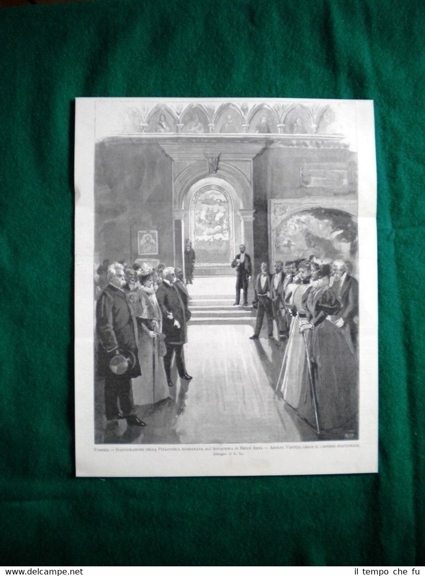 Venezia nel 1895 - Inaugurazione della Pinacoteca, A Venturi legge …