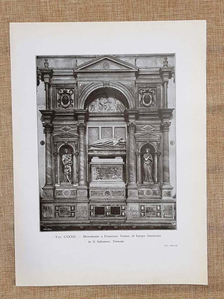 Venezia nel 1917 Monumento a Francesco Venier di Iacopo Sansovino …
