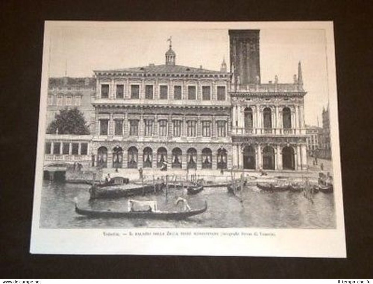 Venezia Palazzo della Zecca e Gondola o Gondole