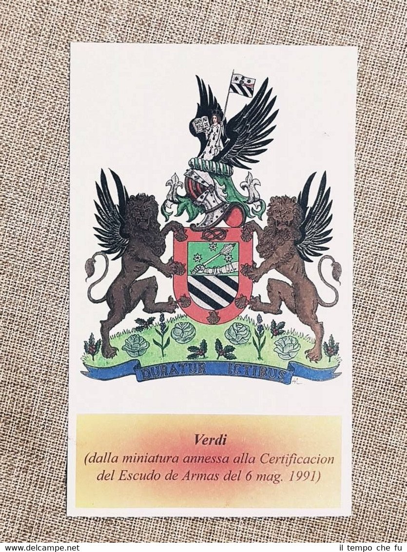 Verdi Famiglia nobile Stemma Annuario nobiltà Giornale araldico