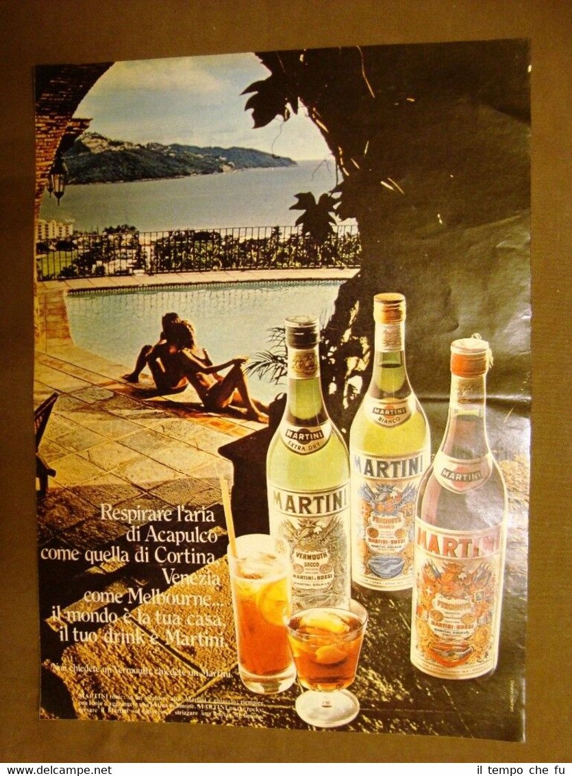 Vermouth Martini Pubblicità vintage anni '70