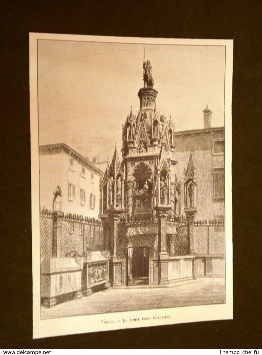 Verona nel 1902 Tombe degli Scaligeri | Immagine principale