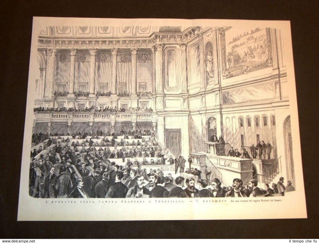Versailles 7 novembre 1877 Apertura della Camera francese Francia