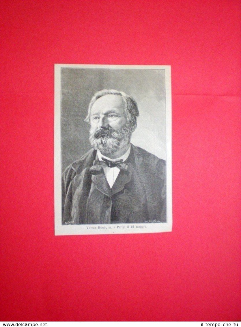 Victor Hugo, morto a Parigi il 22 maggio 1885
