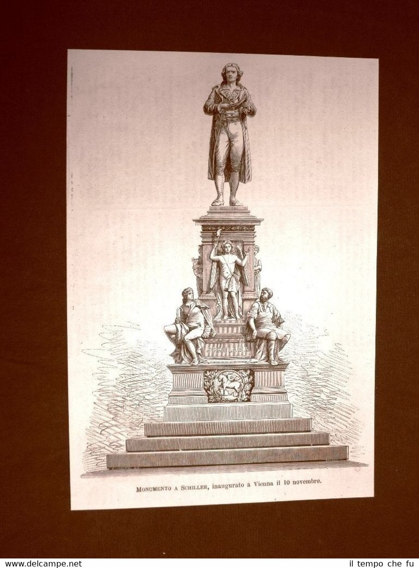 Vienna 10 novembre 1876 Monumento a Johann Christoph Friedrich von …
