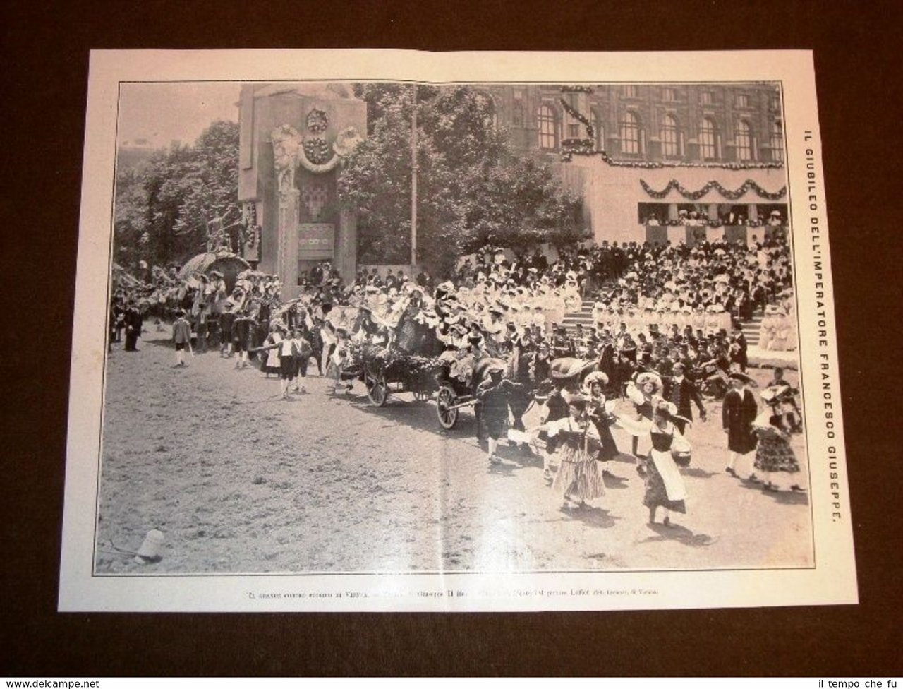 Vienna 1908 Giubileo Francesco Giuseppe Corteo storico Gruppo Giuseppe Loffler