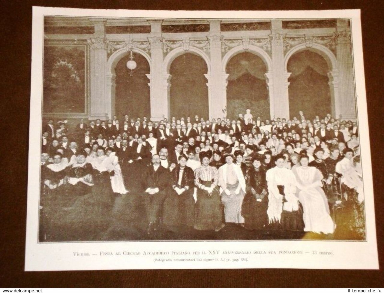 Vienna nel 1906 Festa 25° fondazione del Circolo Accademico Italiano …