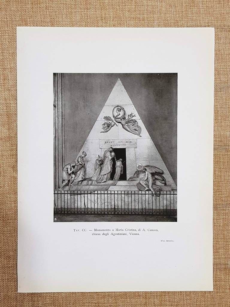 Vienna nel 1917 Monumento Maria Cristina Canova Chiesa degli Agostiniani …