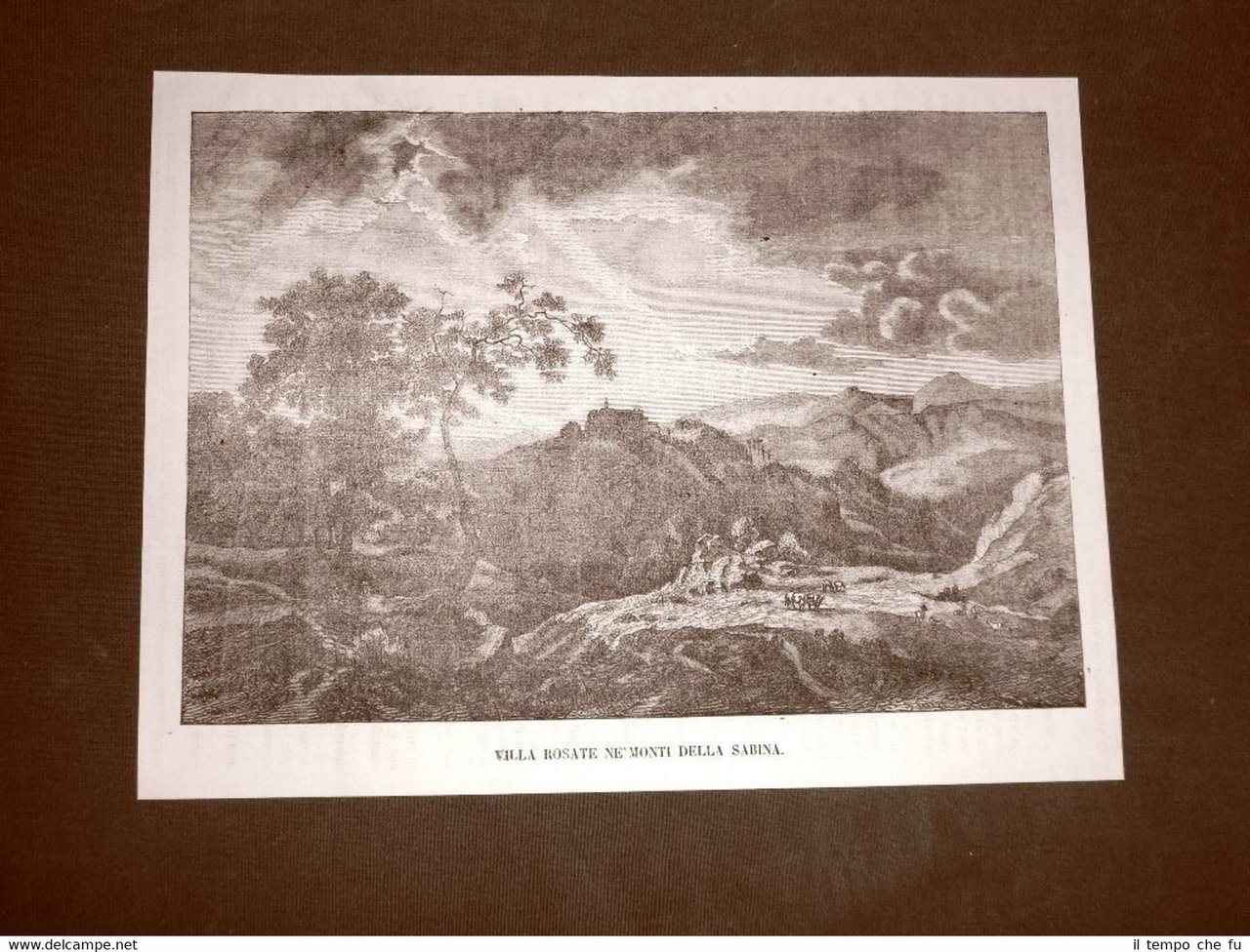 Villa Rosate nel 1866 Monti Sabini Lazio
