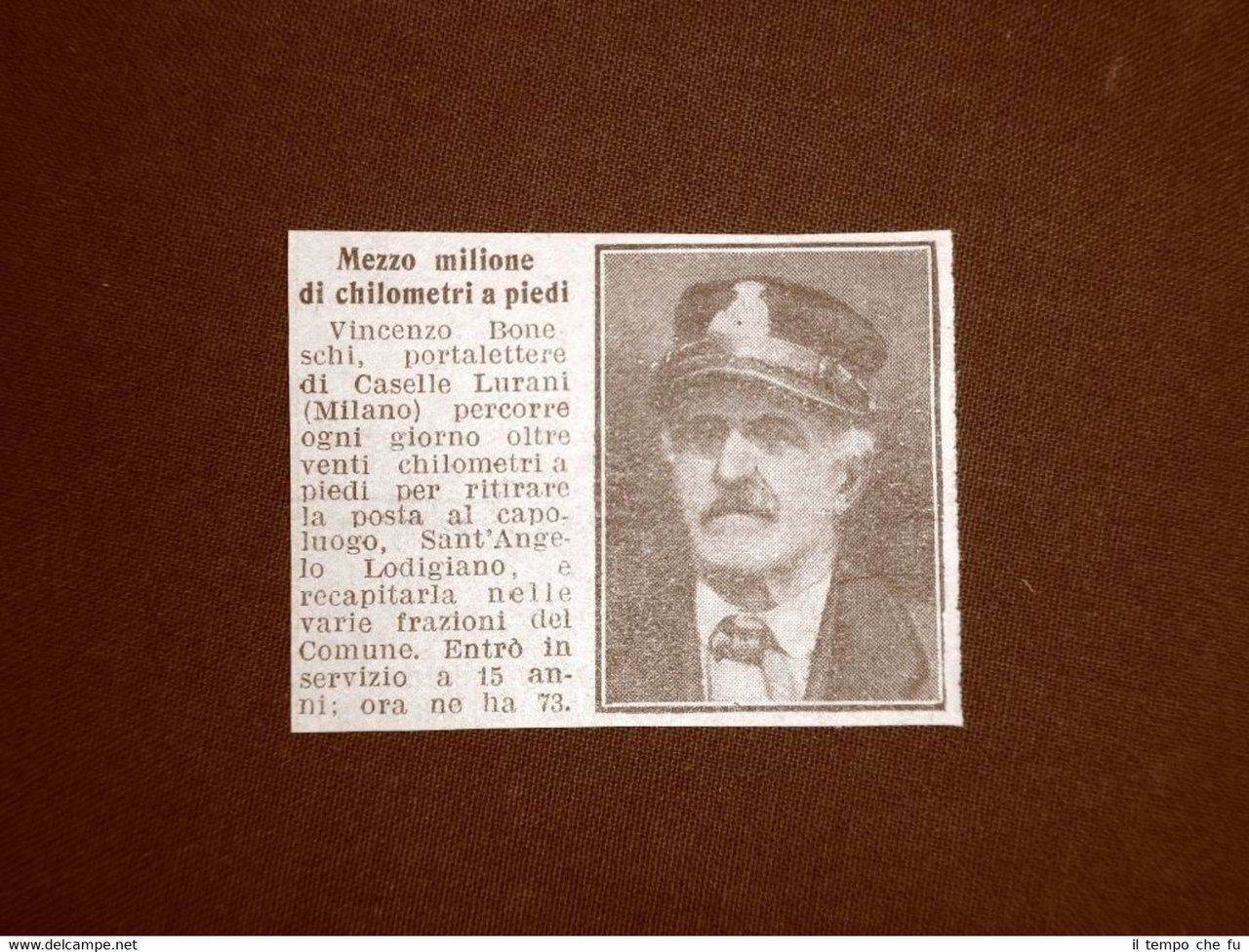 Vincenzo Boneschi nel 1929 Portalettere di Caselle Lurani Milano Poste … | Immagine principale
