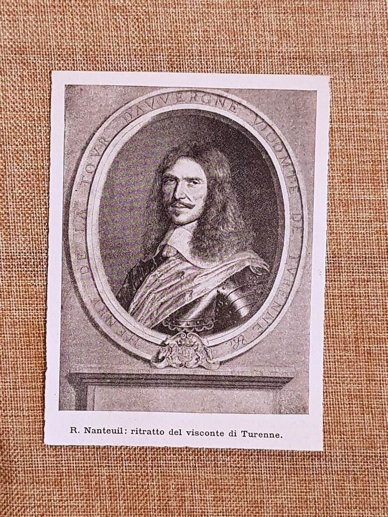 Visconte Henri de la Tour d'Auvergne Turenne Quadro di Nanteuil …