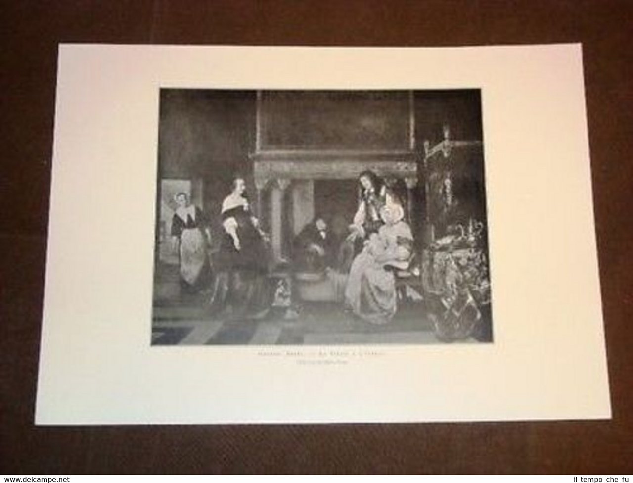 Visite a l'enfant Visita al bambino - Gabriel Metsu