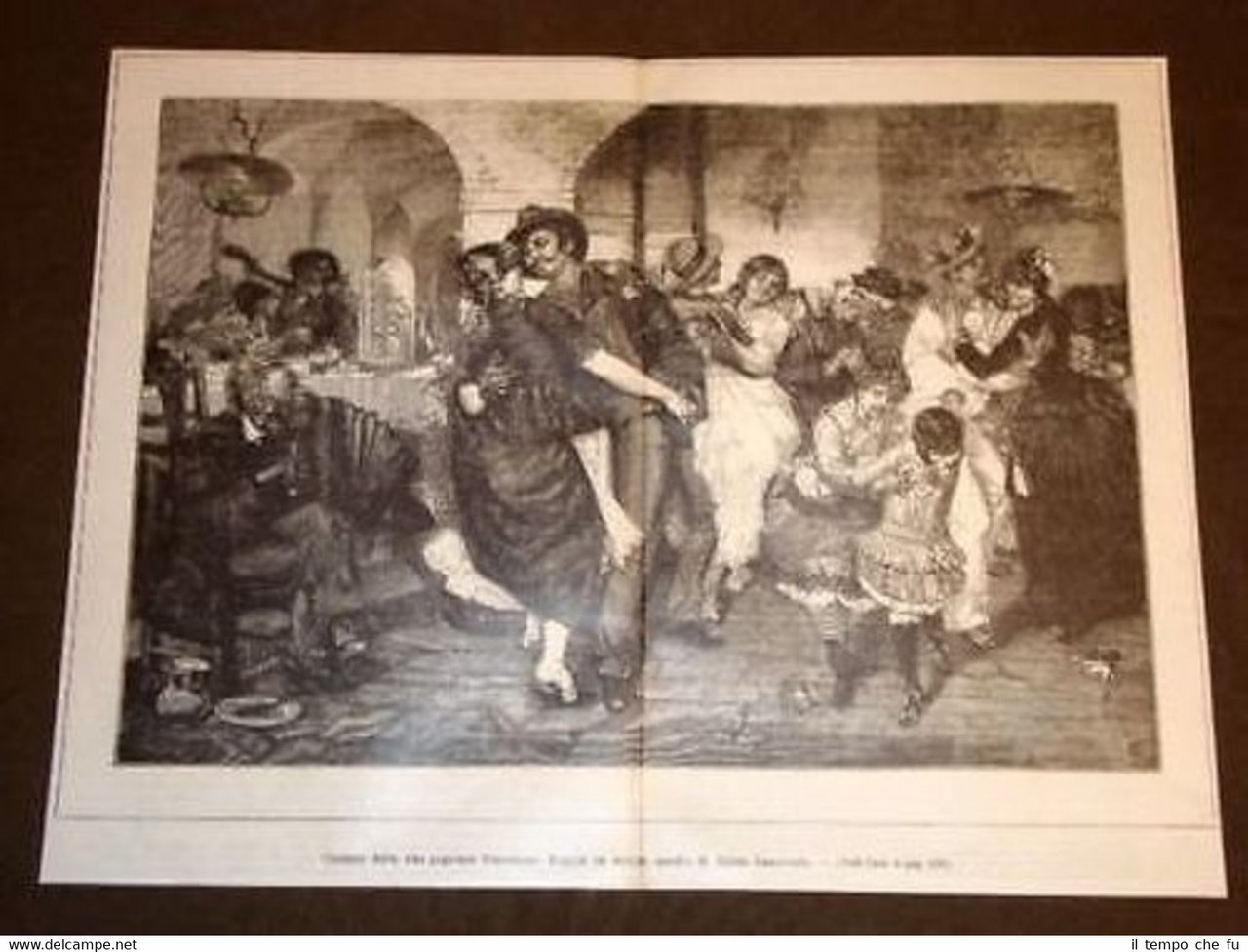 Vita popolare a Venezia Ballo di Nozze Quadro di Egisto … | Immagine principale