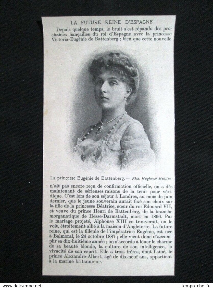 Vittoria Eugenia di Battenberg, consorte di Alfonso XIII Stampa del …