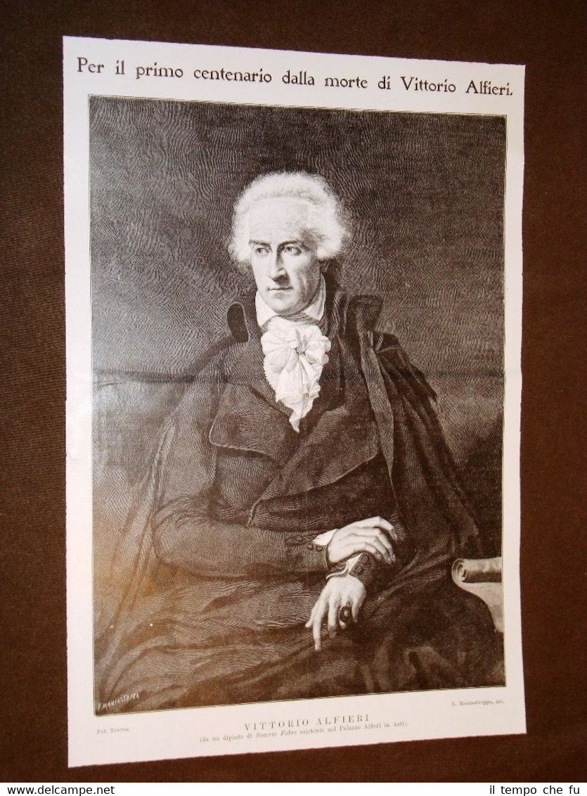 Vittorio Alfieri Ritratto da Saverio Fabre