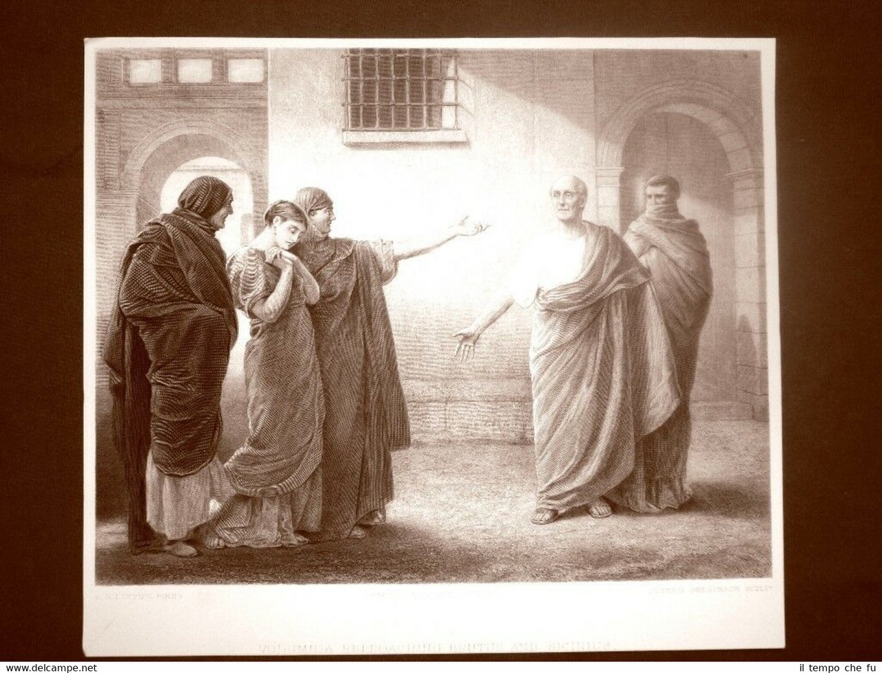Volumnia rimprovera Bruto e Sicinio Quadro di J.D. Linton Acquaforte …