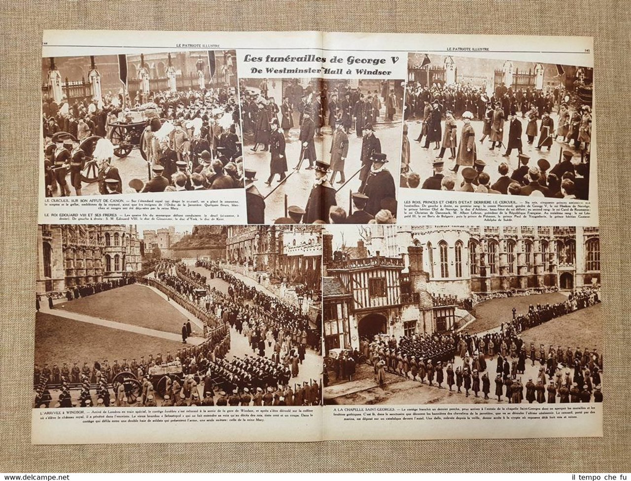 Westminster e Windsor 1936 Funerale Re Giorgio V Camera Ardente …