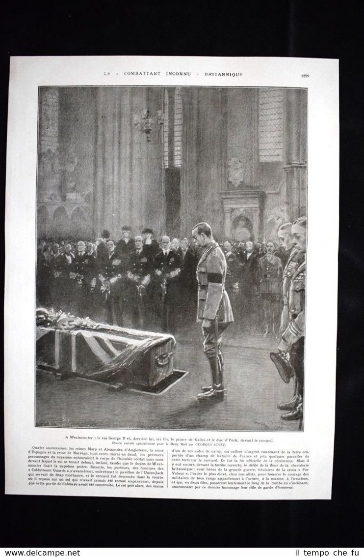 Westminster Roi George V Combattant inconnu WW1 Guerra 1914 - …